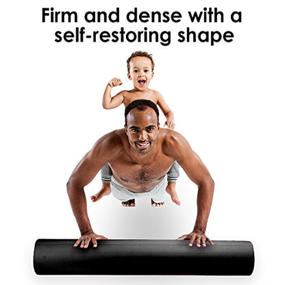 18" x 6" Premium High-Density EVA Foam Exercise/Yoga Roller - Choose Color!