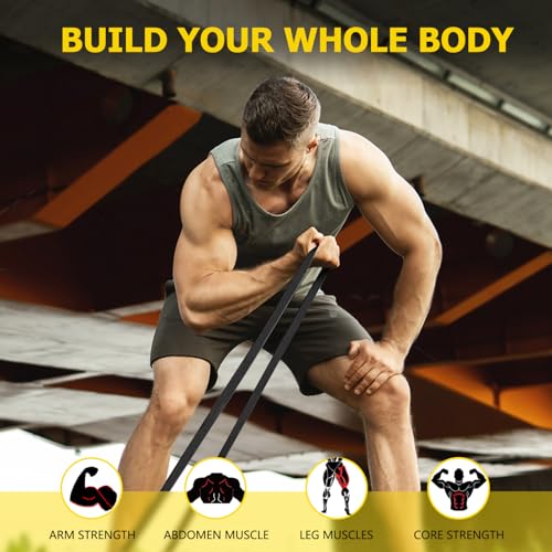 Pull Up Bands, Resistance Bands, Pull Up Assistance Band Exercise Bands for Men & Women Working Out, Body Stretching, Physical Therapy, Muscle Training - color: Dark Blue