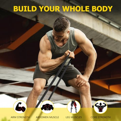 Pull Up Bands, Resistance Bands, Pull Up Assistance Band Exercise Bands for Men & Women Working Out, Body Stretching, Physical Therapy, Muscle Training - color: Dark Blue