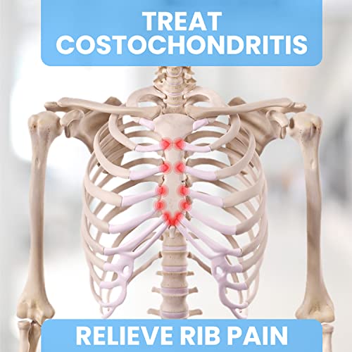 CostoBlock Pro - Extra Firm - Non-Slip Thoracic Pod for Costochondritis and Tietze Syndrome - Helps Relieve Chest & Upper Back Pain