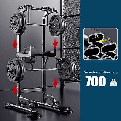 Power Tower Adjustable Height Pull Up & Dip Station Multi-Function Home Strength Training Fitness Workout Station for Home Gym - color: X