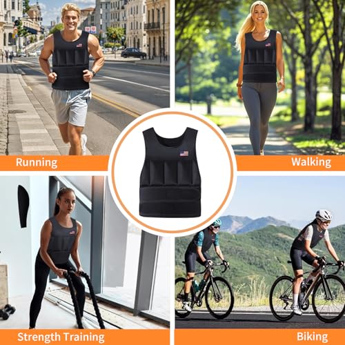 Adjustable Weighted Vest for Men Women,2-30 Lbs Adjustable Weighted Vest with Straps Womens Running Weight Vest for Walking Strength Training Fitness - size: Adjustable 2-20 Lbs