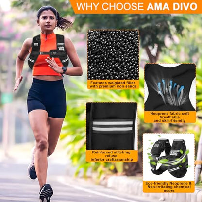 Weighted Vest for Men Women (20lb 16lb 12lb 8lb), Reflective Weighted Vest for Walking, Running, Workout & Fitness, Strength Training, Adjustable Buckles with Detachable Bag - size: 12 lbs
