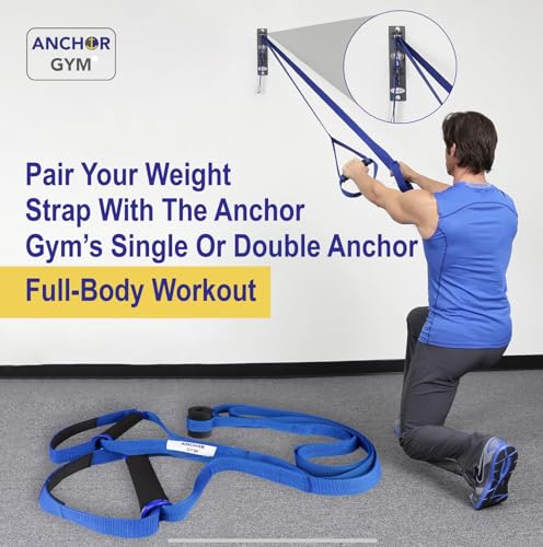 Body Weight Resistance Straps - Adjustable Body Weight Training Straps, Stretching & Full-Body Training - Exercise Straps with Handles for Home Gym Workouts