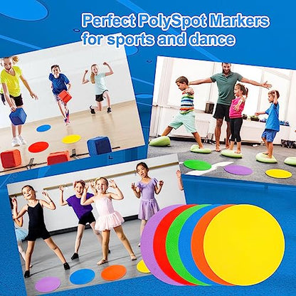 9 inch Spot Markers Flat Field Cones,Non Slip Spot Floor Dots for Soccer Basketball Baseball Sports Speed Agility Training