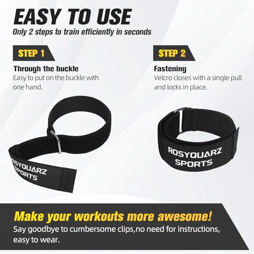 BFR Booty Bands for Men/Women Glutes, Blood Flow Restriction Bands Plan for Legs &Hip Building, Adjustable Velcro Occlusion Bands Workouts,Quality Fabric Bands for Squat Butt &Thigh
