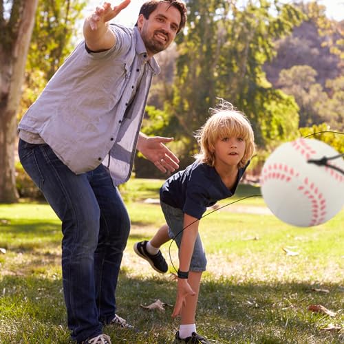 SAYAYA 6/12/24 PCS Wrist Return Ball on a String 2.36 Rebound Return Sport Balls with Elastic Strap Baseball Soccer Tennis Practice Party Favors, Wrist Exercise and Fun Play for Kids & Adults