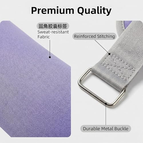 Ankle Weights Wrist Leg Arm Weights for Women Men with Adjustable Straps - color: Light Purple, size: 1LB x 2 （2LB Pair）