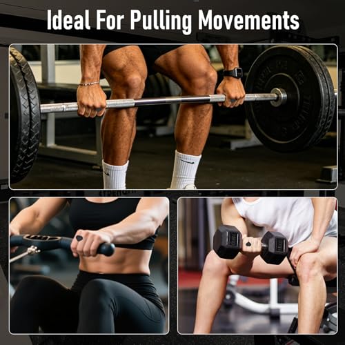Winb Weight Lifting Grips, Rubber Anti-Slip, Ergonomic Hand Protector for Gym Training, Dumbbell, Bar, Pull Up, Men and Women, 4 Pack