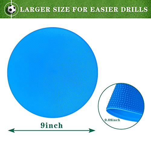 Poly Spots Spot Markers 9 Inch Multicolor Floor Dots - style: 12Pcs Blue