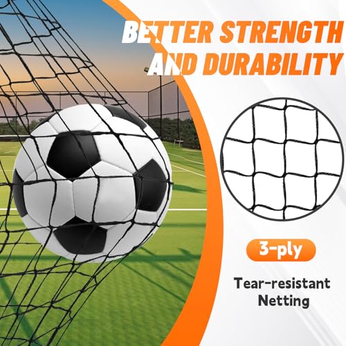 Soccer Goal, Kids Soccer Goals for Backyard Set of 2, 4x3ft Portable Soccer Goal Pop Up Soccer Net, Kids Soccer Net Training Equipment with Soccer Ball, Ladder, Cones, Targets - color: Black