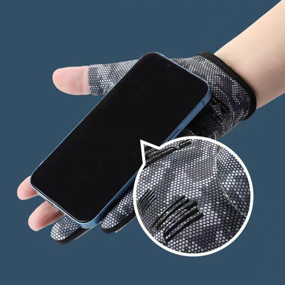 Workout Gloves for Men Women Exercise Gloves for Weight Lifting Fitness Cycling Gym Training with Grip Cushion Pads - color: Black camouflage