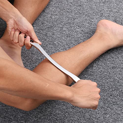 Gua Sha Scraping Massage Tool, IASTM Tools, Long Bar Tool for Large Muscles, Great Soft Tissue Mobilization Tool, 13.5 inch Long (B) - style: Hole Style
