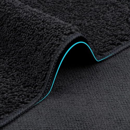 Orighty Microfiber Washcloths Bulk Towels Set 100 Pack, Highly Absorbent and Soft Feel Face Cloths, Multi-Purpose Wash Cloths & Hand Towels for Bathroom, Hotel, Spa, and Gym, 12x12 Inch, Black - color: Black