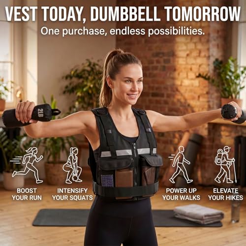 2026 Upgrade Adjustable Weighted Vest 2-16 lbs, Zip Design Weight Vest for Women & Men, Durable Strength Training Vest with Reflective Strips & Pockets, Ideal for Walking Running/Rucking/HIIT/Home/Gym