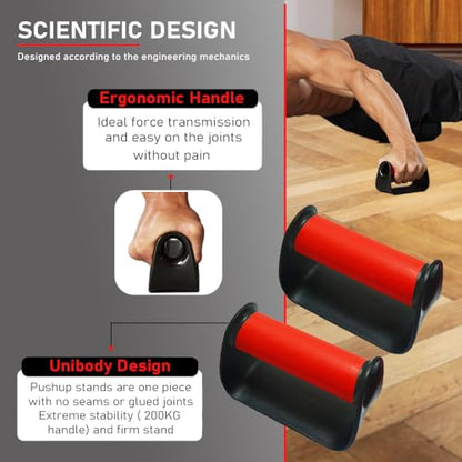 Portable Push Up Handles Bars,Strength Training Push Up Handle,Portable Calisthenics Bar for Home Gym Workout, Pushup Bar Calisthenics Equipment,Bearing capacity 200kg