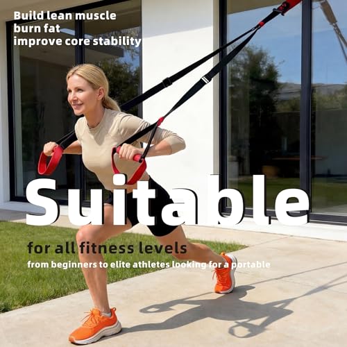 Complete Workout Anchor & Straps Set: Heavy-Duty Wall/Ceiling Anchor + Portable Suspension Straps