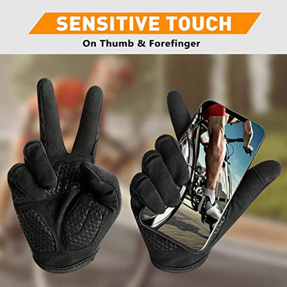 Full Finger Workout Gloves for Men Women, Weight Lifting Gloves Foam Padded - size: Small