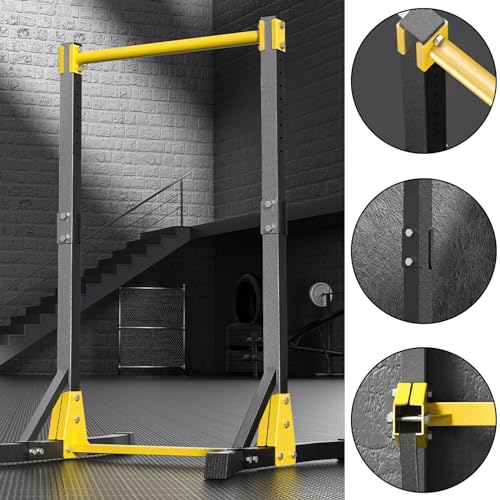 Pull Up Bar Dip Bar Pull Up Bar Free Standing Calisthenics Equipment Pull Up Station Dip Station Portable Pull-Up Bar Station for Home Gym Pull Up Stand Station 400LBS with 11 Gears