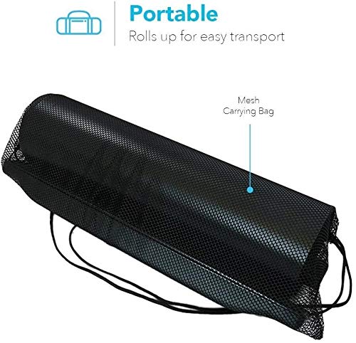 American Lifetime Slide Board - Workout Board for Fitness Training and Therapy with Shoe Booties and Carrying Bag Included