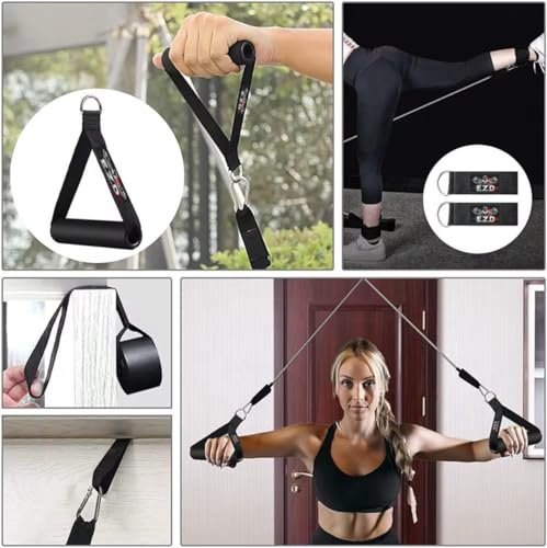 Resistance Bands Set, 200 lbs Heavy Duty Exercise Bands by EZD, Includes Handles, Door Anchor and Ankle Straps, for Home Workout, Strength Training, Physical Therapy, Full Body Workout