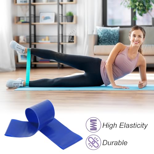 PATIKIL Yoga Blocks & Resistance Band Set, 2 Pack High-Density EVA Foam Yoga Block Bulk 9"x6"x3" Non-Slip Dance Brick Lightweight for Women Gym Stretching Yoga Pilates