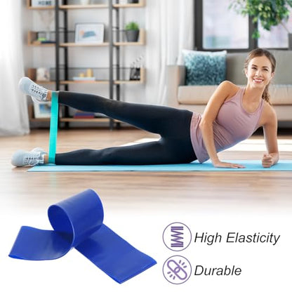 PATIKIL Yoga Blocks & Resistance Band Set, 2 Pack High-Density EVA Foam Yoga Block Bulk 9"x6"x3" Non-Slip Dance Brick Lightweight for Women Gym Stretching Yoga Pilates