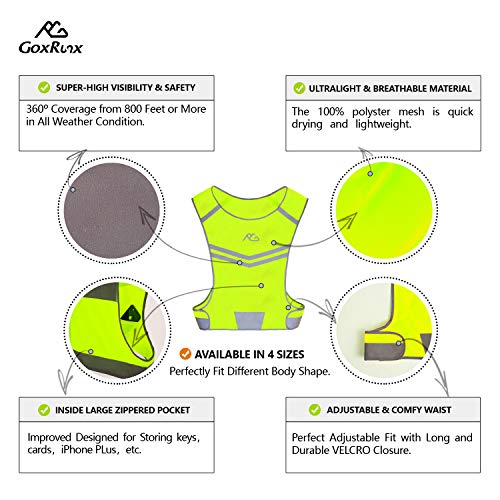Reflective Running Vest Gear Cycling Motorcycle Reflective Vest,High Visibility Night Running Safety Vest