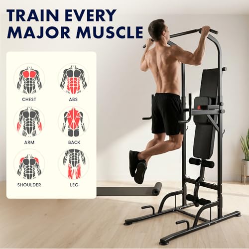 Fitness Board and Pull-Up Dip Station