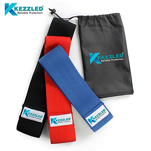 Resistance Exercise Loop Bands Home Gym Fitness Equipment, Body Stretching, Strength Training, Physical Therapy, Rehab, Workout Anti Slip Pilates Flexbands for Legs Butts & Booty Pack of 3