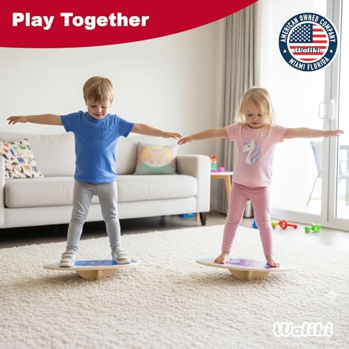 Wood Balance Board | Ages 3-8 | Toddlers and Kids |