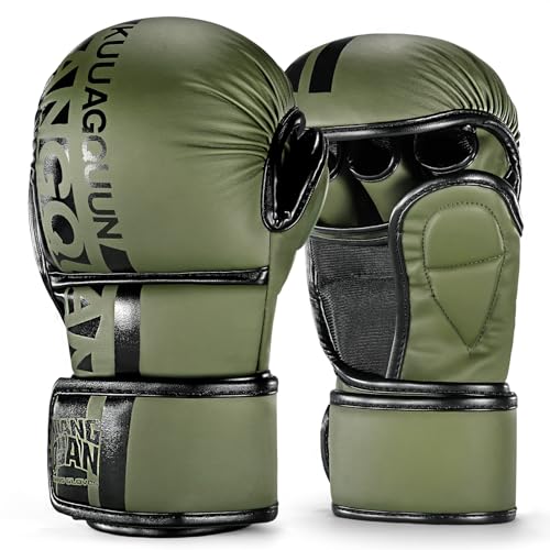 MMA Gloves Open Palm Sparring & Grappling Mitts,Martial Arts for Men & Women,Combat Sports,MMA, Boxing, Muay Thai, Kickboxing