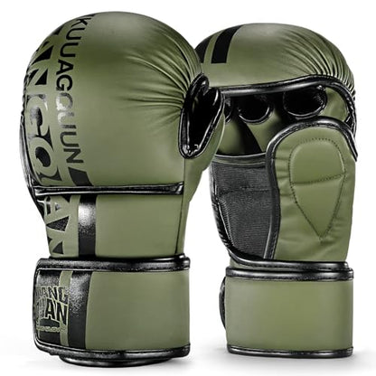 MMA Gloves Open Palm Sparring & Grappling Mitts,Martial Arts for Men & Women,Combat Sports,MMA, Boxing, Muay Thai, Kickboxing