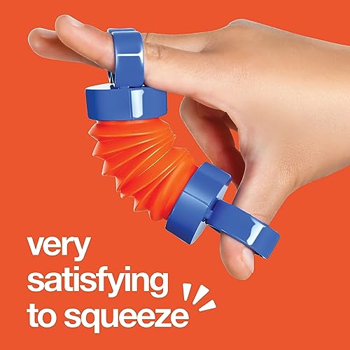 Finger Poppers Hand Gripper Strengthener for Kids Hand Exercisers Pop Tube Mini Fidget Toys - Sensory Toy for Kids - Finger Strengthener and Hand Therapy Stocking Stuffers - Pack of 2