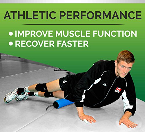 Travel Roller 4.3 Original Foam Roller - Blue, Includes Exersice Poster and Free Online Instructions