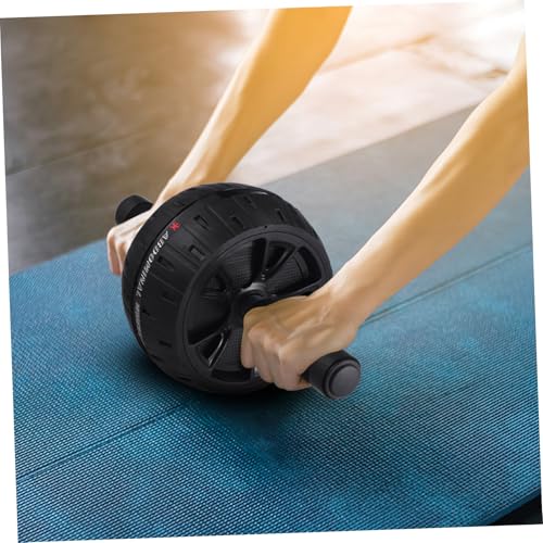 BESPORTBLE Fitness Equipment Ab Roller Wheel with Wide Stable Wheel and Ergonomic Handles for Multi-angle Core Exercise Material Suitable for Men Women Beginners and Experts at Home Gym