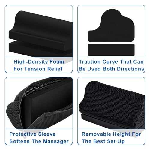 StrongTek Cervical Neck Wedge – Firm Foam Orthotic Block for Neck Curve Restoration, Support for Posture Correction, Headache Relief, and Cervical Traction at Home