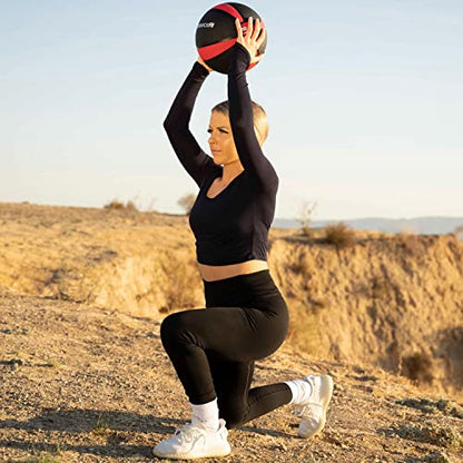 ProsourceFit Weighted Medicine Ball for Full Body Workouts - size: 10 LB