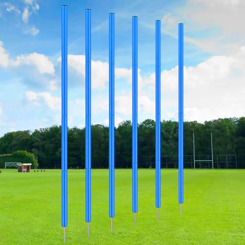 TOBWOLF Adjustable Soccer Agility Training Poles, Detachable Sports Training Speed Sticks