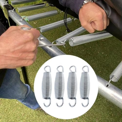 6 Pack Trampoline Springs Replacement 5.5 Inch Heavy Duty Stainless Steel Fitness Rebounder Extension Spring for Outdoor Trampolines Recreational Indoor Exercise Trampoline Mini Trampoline