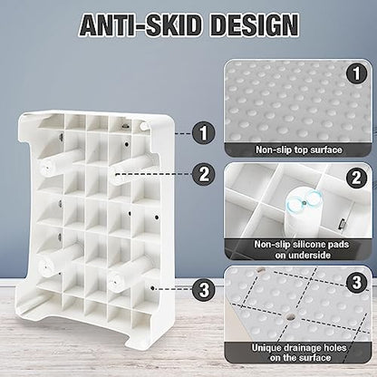 HBTower Mobility Step Stool for Adults & Seniors,Non-Slip Platform - color: White