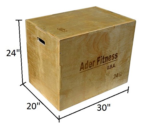 Ader 20" 24" 30" Three in One Wooden Plyo Jumping Platform