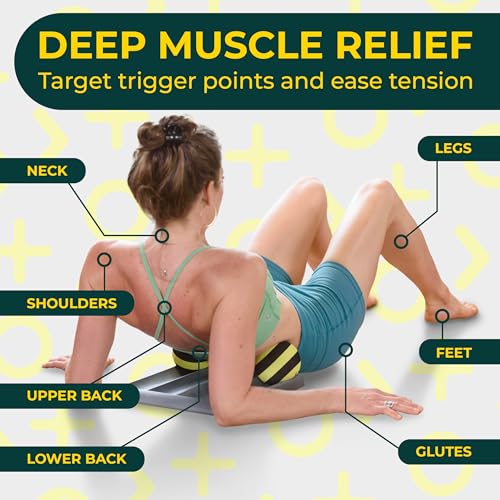 Yoga Deep Tissue Massage Ball Set, Firm Density – 4-Inch Myofascial Release Balls for Feet, Back, Neck, Legs & Arms – Trigger Point & Mobility Therapy (2-Pack)