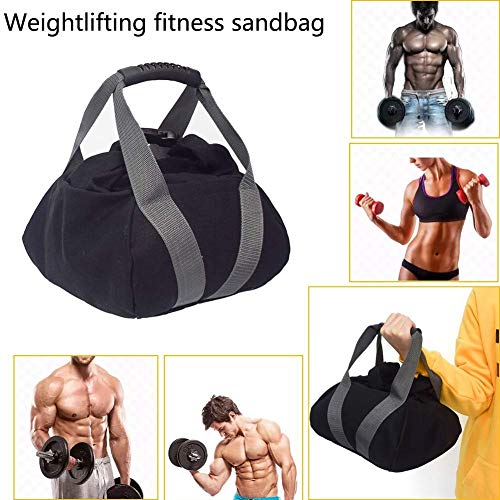 2 Pcs Adjustable Canvas-Kettlebell-Sandbag wtih Handle for Training Home Training, Yoga, Fitness