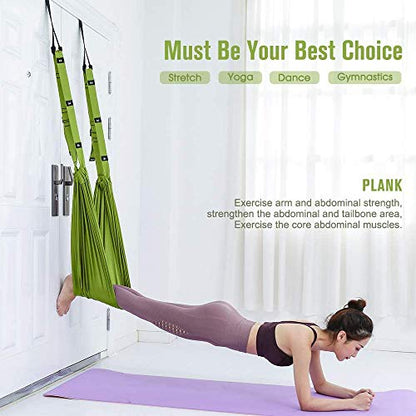 Fitness Yoga Stretching Strap, Adjustable Leg Stretcher Back Bend Assist Trainer, Improve Leg Waist Back Flexibility Home Gym Equipment for Rehab Pilates Ballet Cheerleading Splits Gymnastics