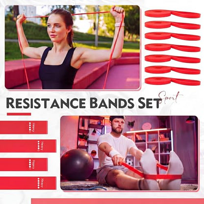 Outus 20 Pcs Resistance Bands Set 10 Resistance Loop Exercise Bands 10 Pull Up Strength Training Physical Therapy for Women Men Home Gym Workout Pilates Yoga Glutes Leg Full Body
