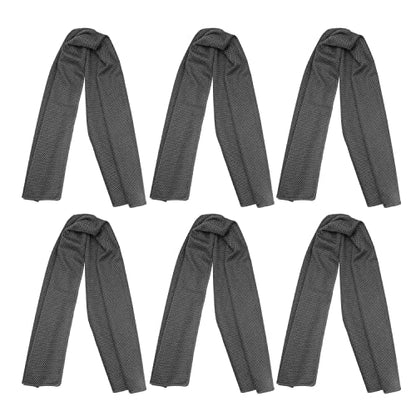 INNOLIFE 6 Pack Cooling Towels Breathable Ice Towel for Sports, Gym, Fitness, Running, Hiking, Yoga - Black - color: Black