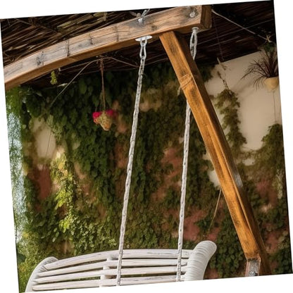Kisangel 2pcs Fan Stand Trainer Bracket for Yoga Gymnastic Rings Ceiling Mount for Gymnastics Ring Fixed Disk Stainless Steel