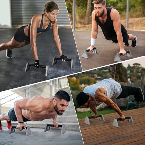 Aluminum Alloy Push Up Bars For Strength Training And Calisthenics,Non-slip Parallettes Pushup Handles,Durable And Lightweight Calisthenics Equipment.