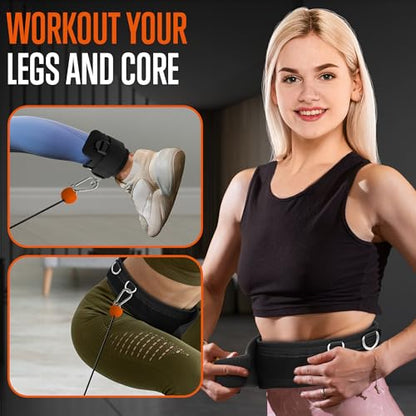 Apollo Board Mini: 150lb Resistance Smart Cable Machine, Functional Trainer for Full Body Workouts, Full Body Strength, Digital Home Gym Equipment with Free App includes Accessories
